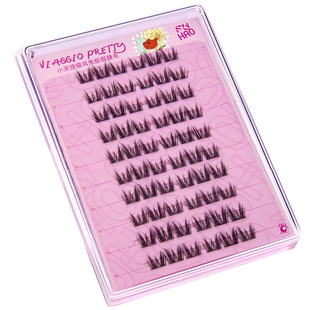 VIAGGIO惟都免胶浓密小恶魔假睫毛懒人睫毛10排苏妲己自然免卸正