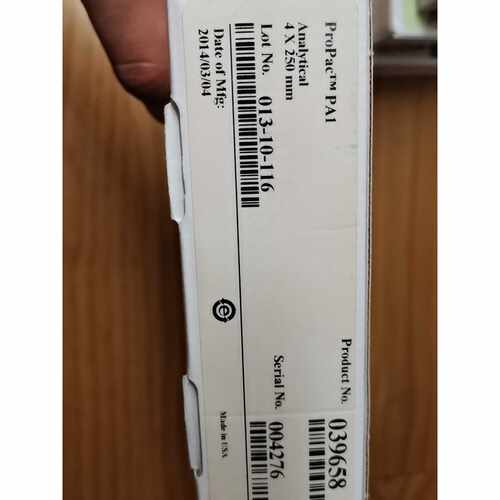 议价Thermo赛默飞ProPac PA1色谱柱货号039658规格10 μm,4*250 m