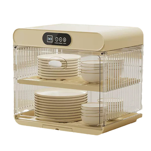 厨房消毒碗碟收纳架带盖家用餐具盘碗筷收纳盒沥水碗架烘干置物架
