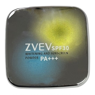 ZVEV美白防晒粉饼珍珠光感轻薄遮瑕提亮肤色控油持妆自然国货彩妆