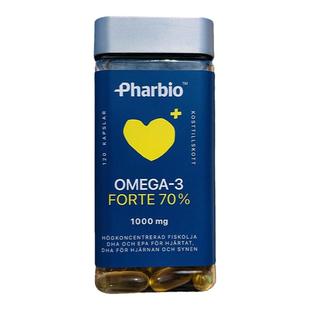 瑞典omega3鱼油Pharbio高纯度深海鱼油成人孕妇中老人120粒胶囊