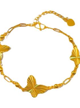 仿真蝴蝶手链镀黄金时尚百搭