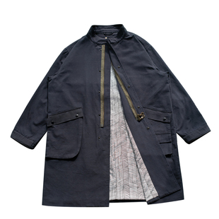 CITYDIVEM-51 Parka Cotton Sateen成衣水洗棉缎长款风衣夹克