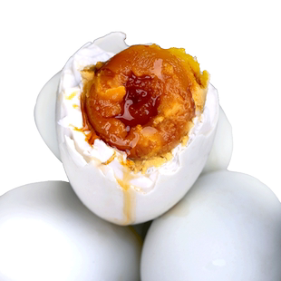 62gx6枚红荷花咸鸭蛋绿色食品湖区散养流油 红泥腌制流油简装包邮