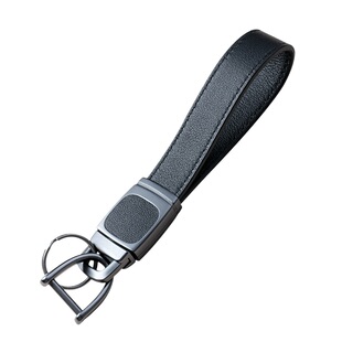 汽车钥匙扣男士高档适用奔驰宝马奥迪大众丰田锁匙链皮质真皮手绳