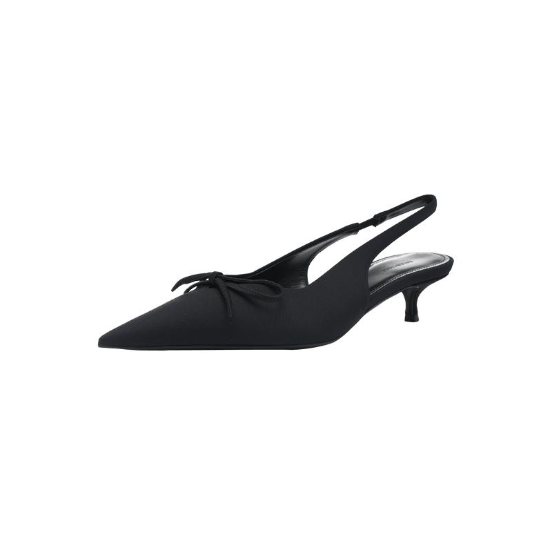 【自营】Balenciaga/巴黎世家Knife系列尖头猫跟凉鞋女士高跟鞋