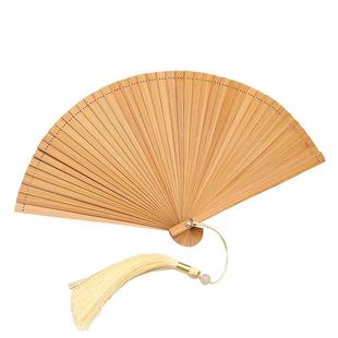 全竹扇中国风扇子小巧便携古风折扇夏天旗袍汉服扇儿童专用舞蹈扇