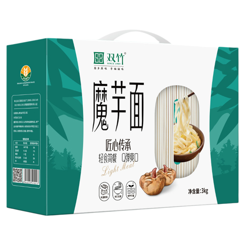 竹溪魔芋面条礼盒装蒟蒻面低脂