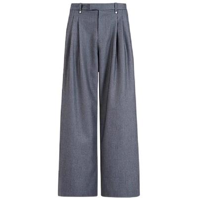 455emble灰色休闲长裤男裤灰色男士西裤男装宽松阔腿男士休闲裤