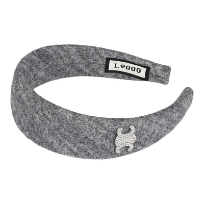 L9000高档【礼盒灰色毛呢发箍】