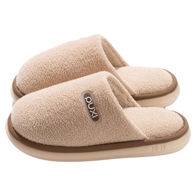 朴西冬季保暖防滑棉拖鞋