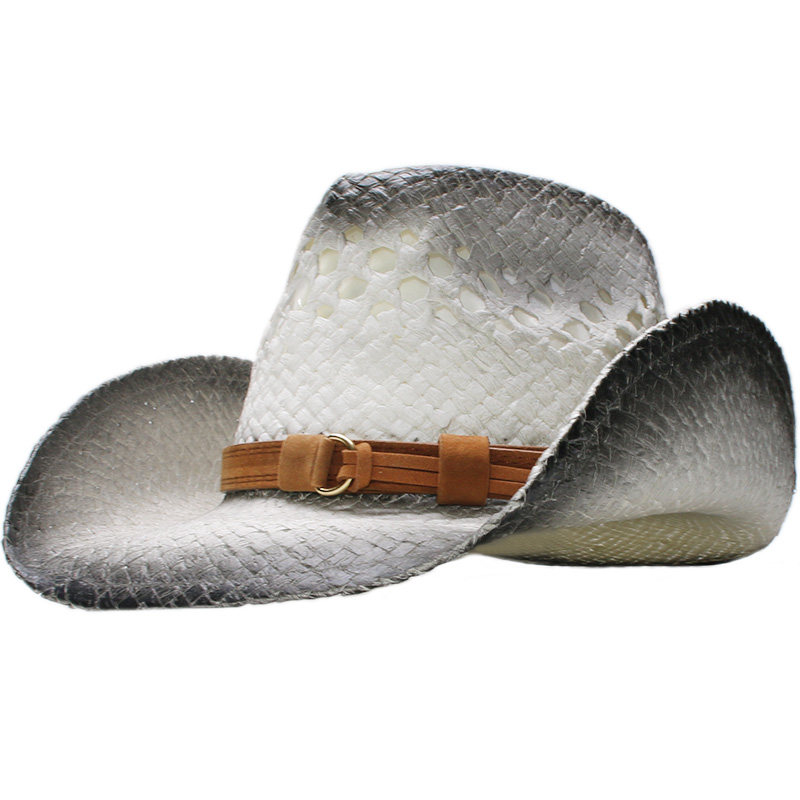 草帽复古透气遮阳防晒男女卡其