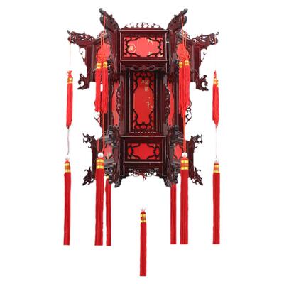 结婚新年新西兰松木灯笼实木宫灯