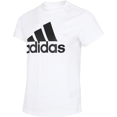 阿迪达斯官网旗舰短袖女2026新款春季运动白色半袖棉质T恤JE1239