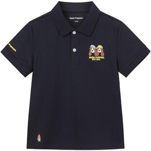 暇步士童装男童POLO衫26夏新款大童学院长袖T恤儿童休闲短袖上衣