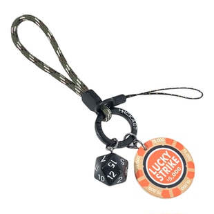 lucky 好运筹码车钥匙挂绳男女包高级钥匙链扣情侣钥匙挂件钥匙绳