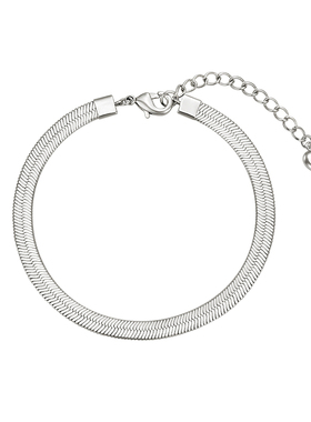 OnchicOR系列手链女手环银色设计感小众轻奢高级感精致手镯蛇骨链