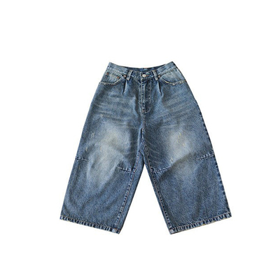 春夏新款廓型牛仔垮裤
