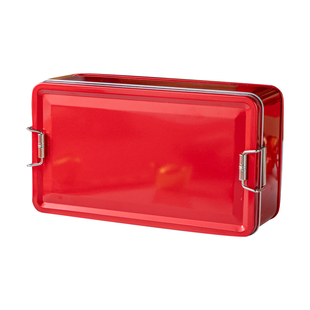 过新年贺礼物品包装盒子红色简约收纳长方形空送礼烘焙点心密封盒