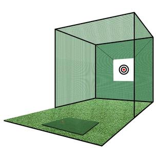 果岭高尔夫球切杆练习网模拟打击笼家用打击室内外挥杆器材打击布