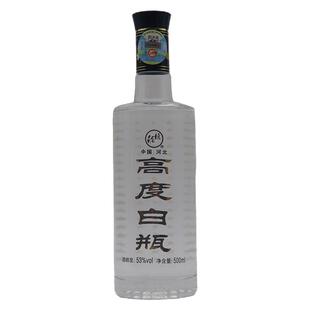 泥坑高度白瓶53度浓香型纯粮白酒整箱盒装500ml*6瓶收藏礼品装