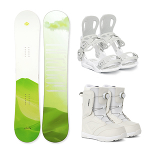 全能小黑板滑雪板单板三件套平花雪板女快穿固定器滑雪鞋套装入门