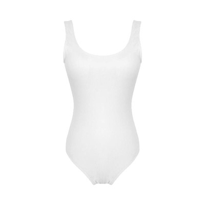 性感露背竖条纹简约连体泳衣女