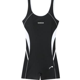 贵人鸟泳衣女款2026新款竞速连体游泳馆专用微胖女孩遮肉温泉泳装