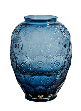 北欧彩色玻璃花瓶客厅桌面套装