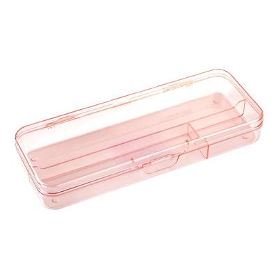透明简约笔盒送diy贴纸
