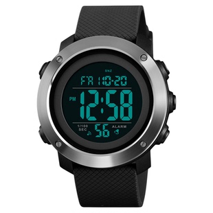时刻美新款户外运动手表多功能双时间腕表学生秒表防水倒计时男士