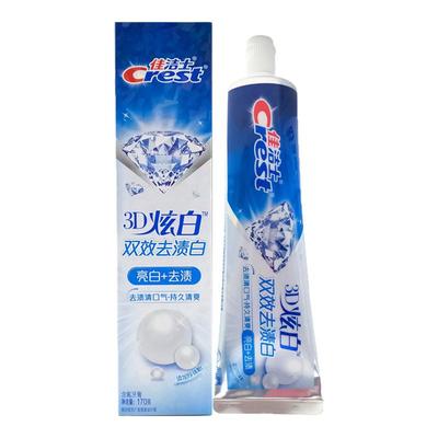 佳洁士3D炫白双效亮牙膏清