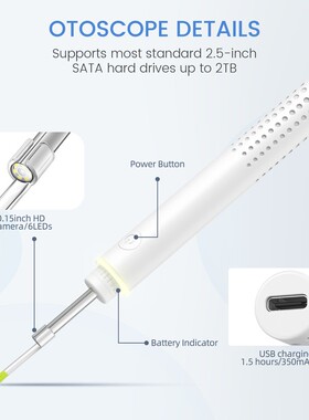 工厂批发智能发光耳勺耳耳采SA39A耳工具洁挖耳朵可视套装采可视