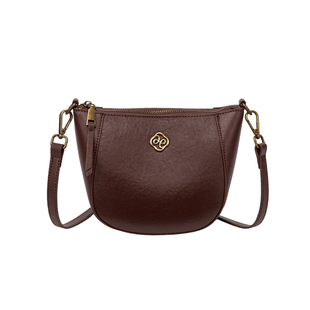 真皮斜挎小包包女2026新款时尚半圆饺子包复古小众高级质感单肩包