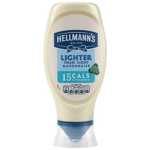 进口原装好乐门特淡味蛋黄酱Hellmanns沙拉酱超低轻脂糖卡美乃滋