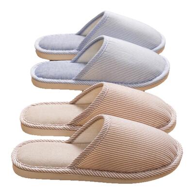 洁丽雅木地板软底静音家用拖鞋女