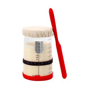 酵种培养皿鲁邦种天然酵母发酵罐 带刻度宽口1000毫升玻璃密封罐