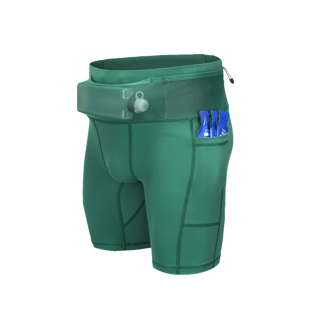 专业跑步四五分紧身压缩袋鼠裤男马拉松田径训练速干运动健身短裤