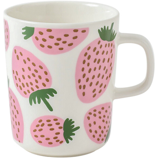 【特价清仓】Marimekko日本限定草莓马克杯/咖啡杯 Mansikka