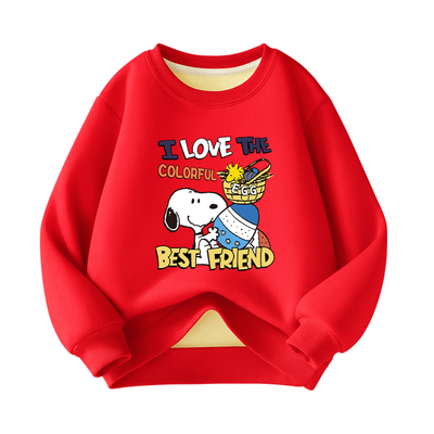 史努比秋冬休闲加绒加厚卫衣