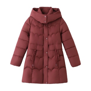 正品雅鹿羽绒服女中老年妈妈装冬季中长款宽松白鸭绒加厚保暖外套