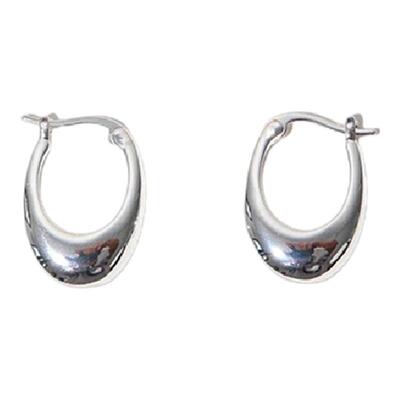 WEARRING椭圆光面耳环