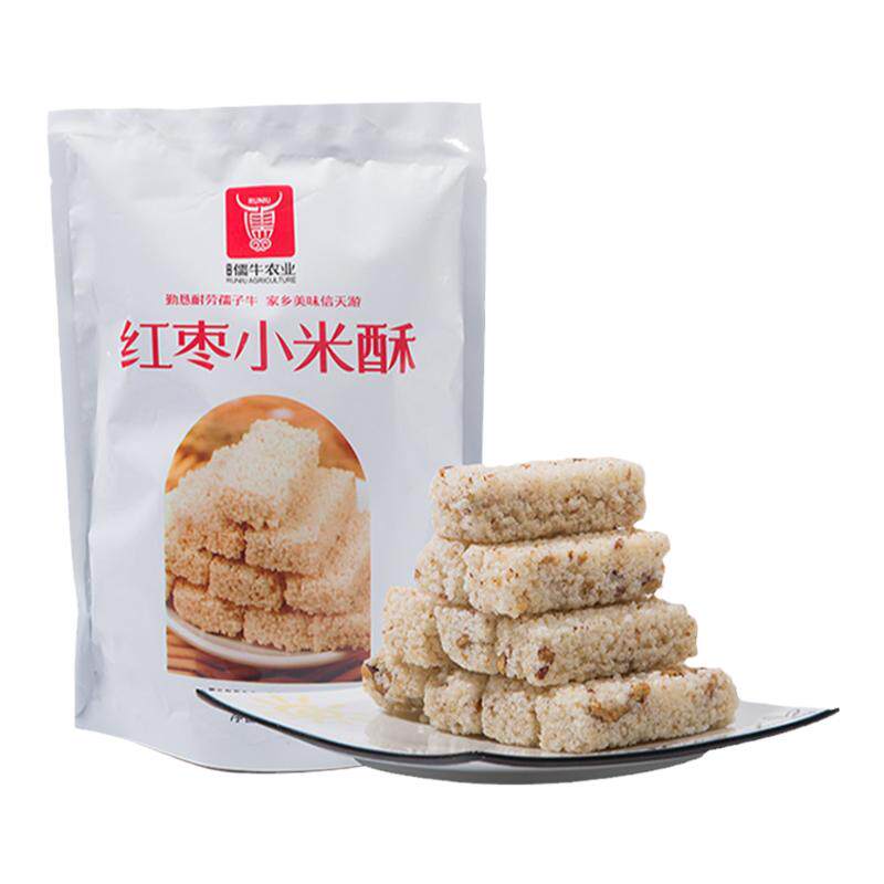 儒牛农业 红枣小米酥100g装*5袋 老人小孩休闲零食品传统糕点包邮