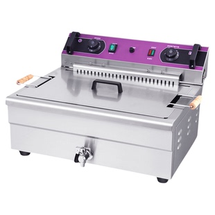 电炸炉商用大容量电炸锅单杠油条机全自动油炸机炸串薯条机油炸锅