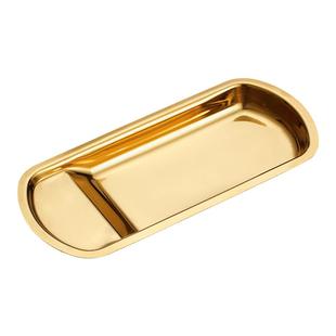 金色不锈钢搁盘自助餐夹食品夹架面包夹扇形盘子勺托餐具架碟托盘