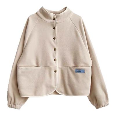 【现货】韩代东大门modest mood摇粒绒外套休闲男女宽松棉衣上衣