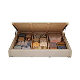 侧开气压无床头床箱体储物床小户型实木榻榻米带抽屉式高箱收纳床