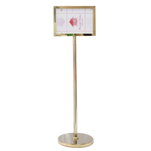 不锈钢立式指示牌立牌展示牌a3双面户外广告牌站牌a2a4海报展示架