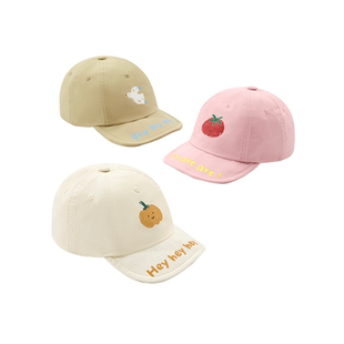 尼多熊宝宝鸭舌帽婴儿帽子春夏纯棉遮阳帽男女儿童棒球帽薄款