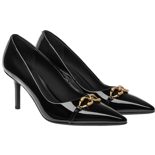 CHARLES&KEITH26秋新款CK1-60580351时尚尖头金属链条通勤高跟鞋